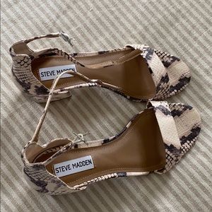 Steve Madden snake heels